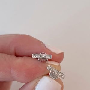 Dana Rebecca Sylvia Rose Earrings, white gold